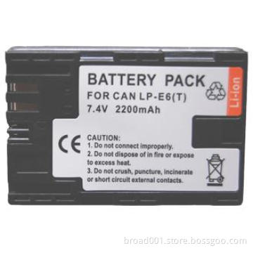 LP-E6 Digital Camera Battery for Canon,2200 mAh